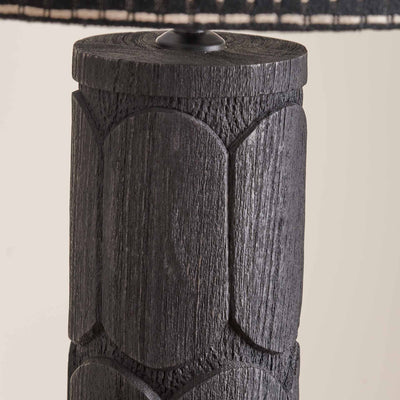 Loire Black Wood Tall Table Lamp Base