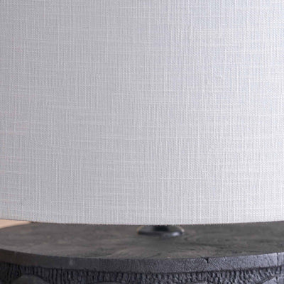 Riccia Black Wood Wide Table Lamp Base