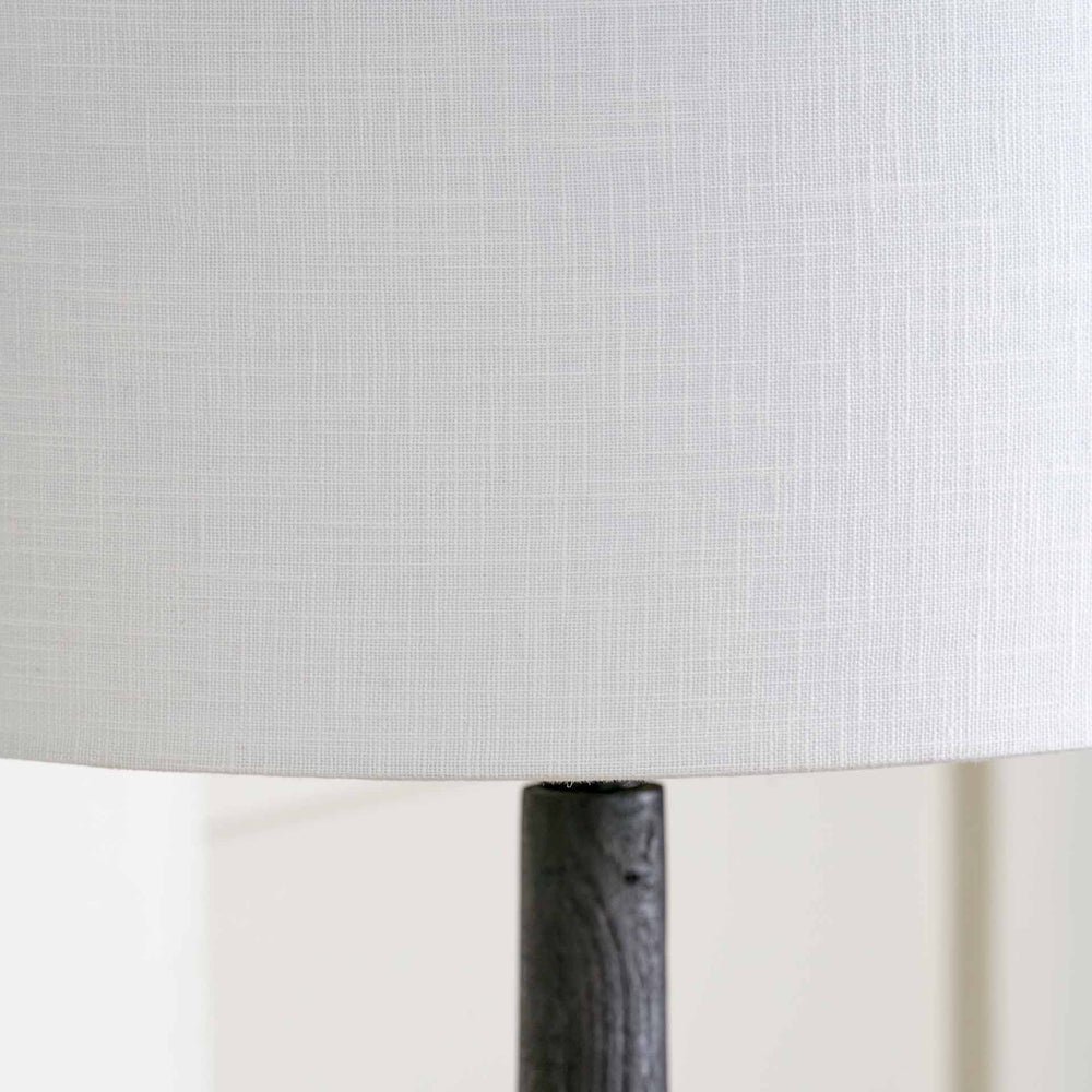 Novato Black Wood Table Lamp Base