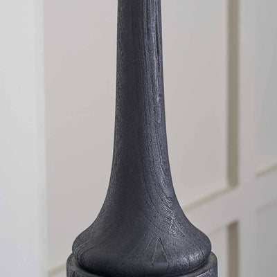 Novato Black Wood Table Lamp Base