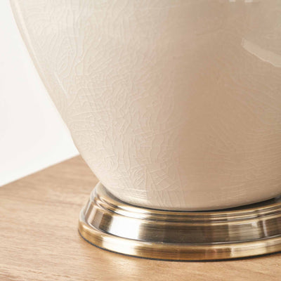 Myer Cream Ceramic Table Lamp | Ruma