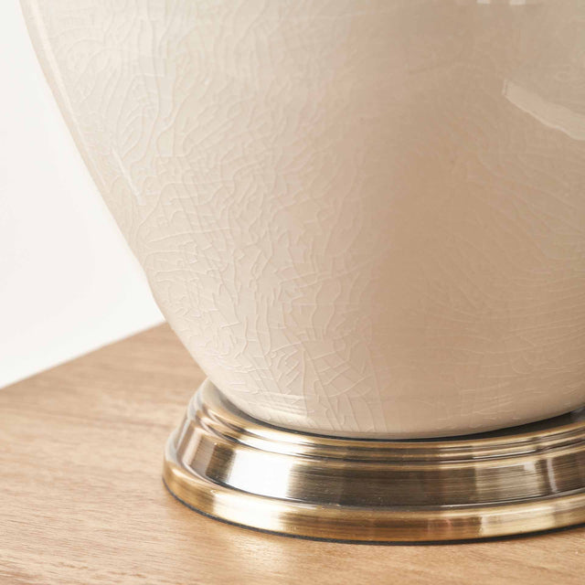 Myer Cream Ceramic Table Lamp | Ruma