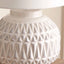 Acalan Warm White Aztec Ceramic Table Lamp Set Of 2