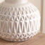 Acalan Warm White Aztec Ceramic Table Lamp Set Of 2