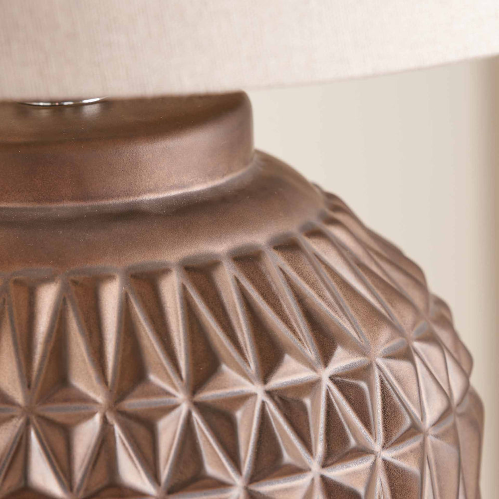 Acalan Bronze Aztec Ceramic Table Lamp Set Of 2