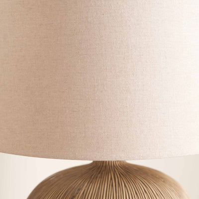 Dunn Brown and Black Textured Ceramic Table Lamp