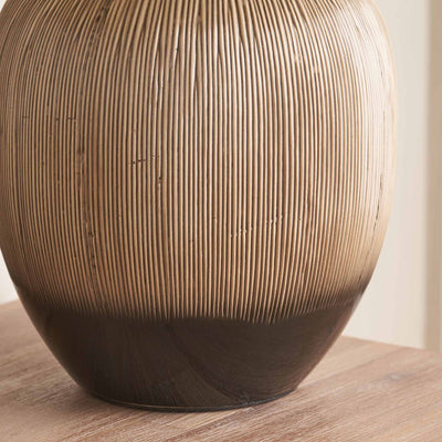 Dunn Brown and Black Textured Ceramic Table Lamp