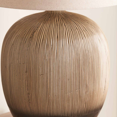 Dunn Brown and Black Textured Ceramic Table Lamp