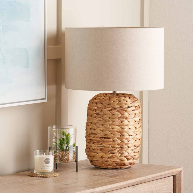 Zada Water Hyacinth Tall Table Lamp
