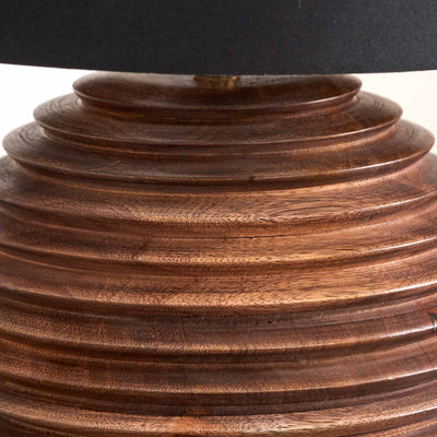 Hildon Turned Wood Table Lamp Base