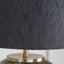 Evie Matt Black Glass Table Lamp Base