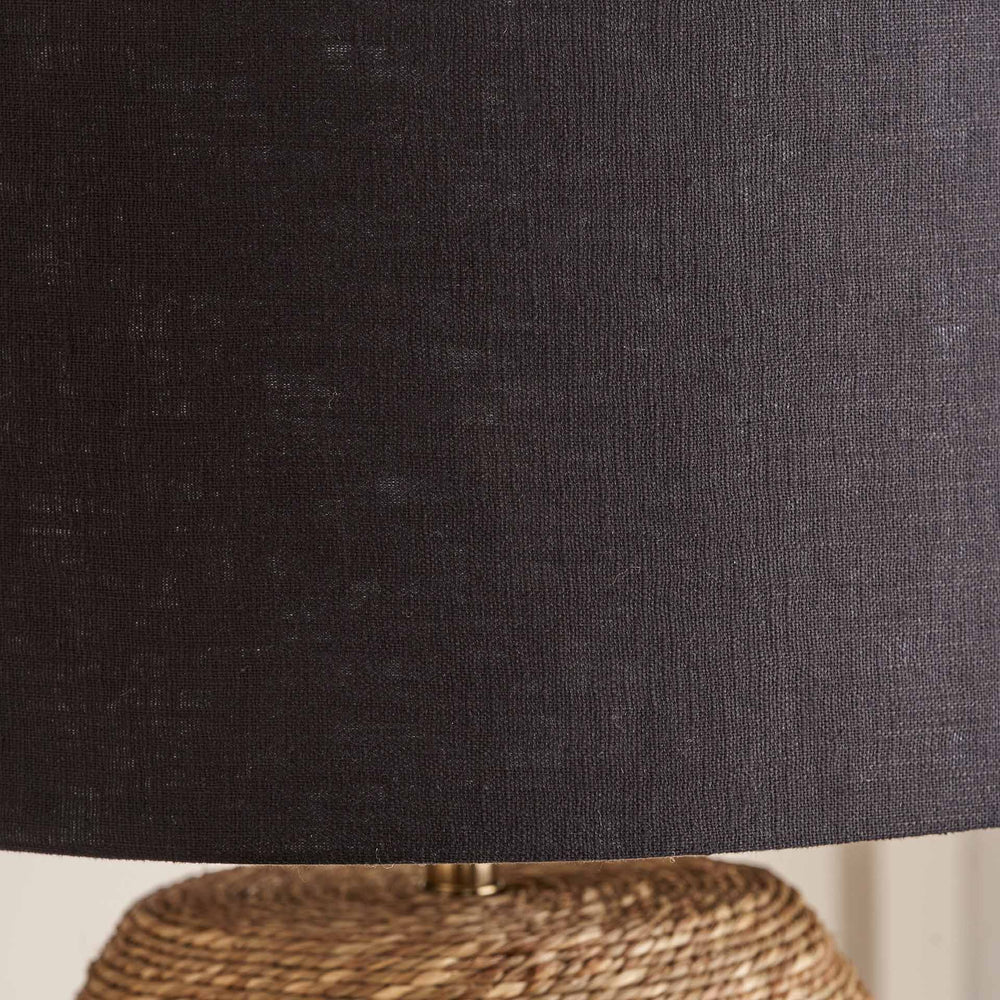 Linus Black Stripe Seagrass Table Lamp Base