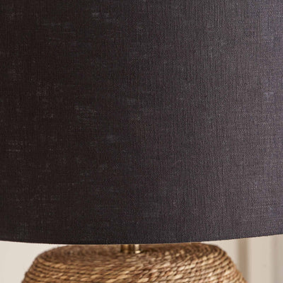 Linus Black Stripe Seagrass Table Lamp Base