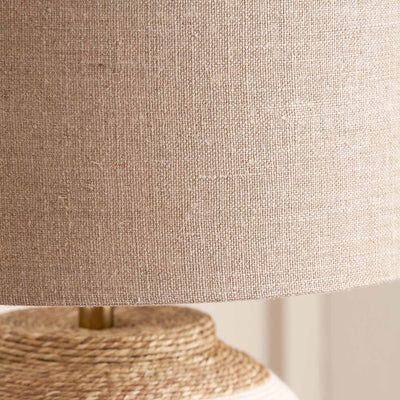 Reyna Cream Stripe Seagrass Table Lamp Base