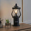 Peregrine Black Wood Lantern Table Lamp | Ruma