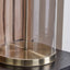 Bella Clear Glass and Antique Brass Table Lamp