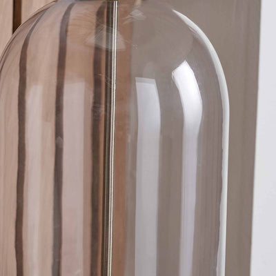 Bella Clear Glass and Antique Brass Table Lamp