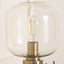 Alarni Black and Glass Table Lamp