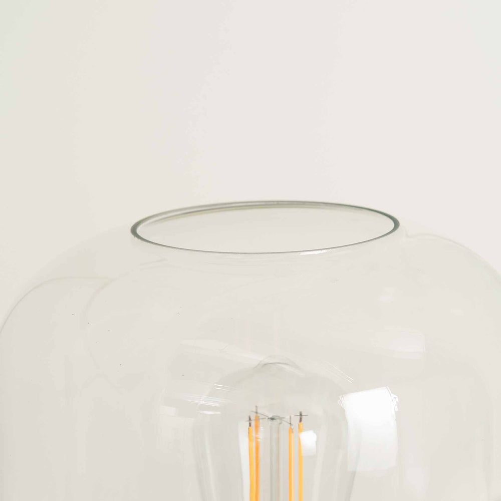 Alarni Black and Glass Table Lamp