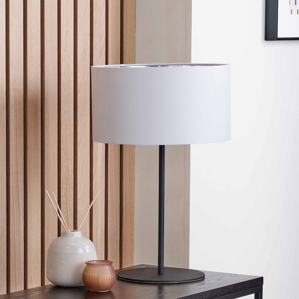 Ailyn Matt Black Table Lamp