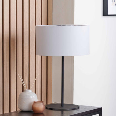 Ailyn Matt Black Table Lamp