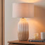 Caspian Natural Ombre Stoneware Tall Table Lamp Base | Ruma