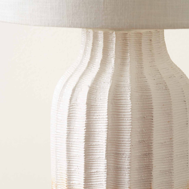 Caspian Natural Ombre Stoneware Tall Table Lamp Base | Ruma