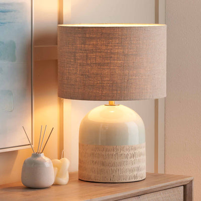 Lilith Duck Egg Stoneware Table Lamp Base