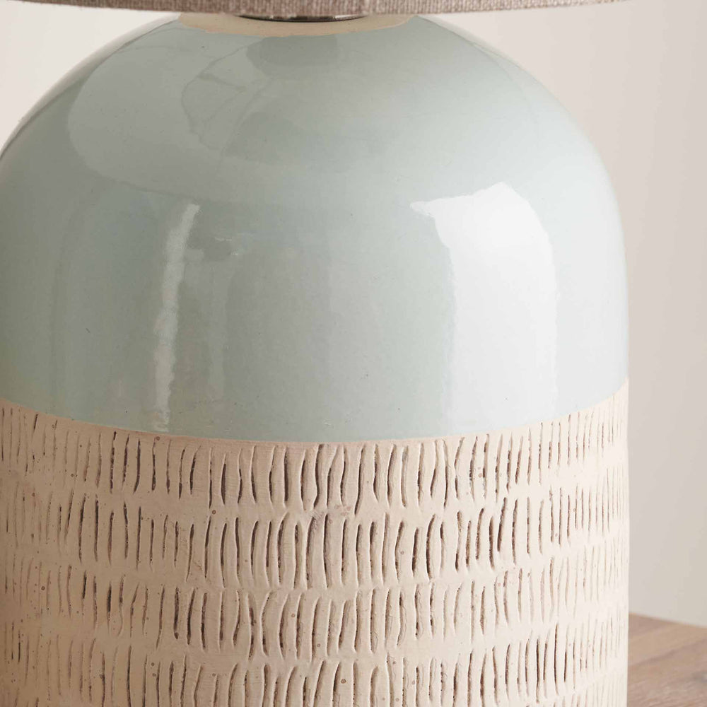 Lilith Duck Egg Stoneware Table Lamp Base