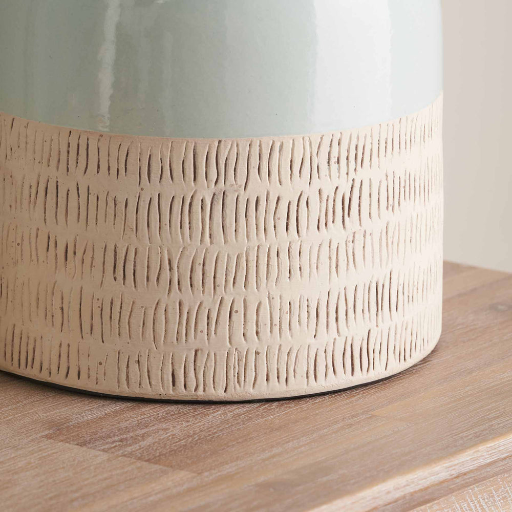 Lilith Duck Egg Stoneware Table Lamp Base