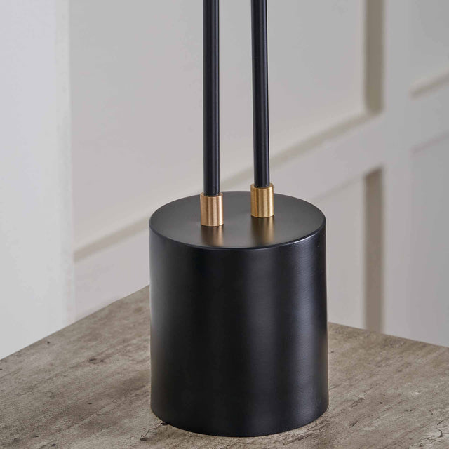 Austin Black 2 Head Table Lamp