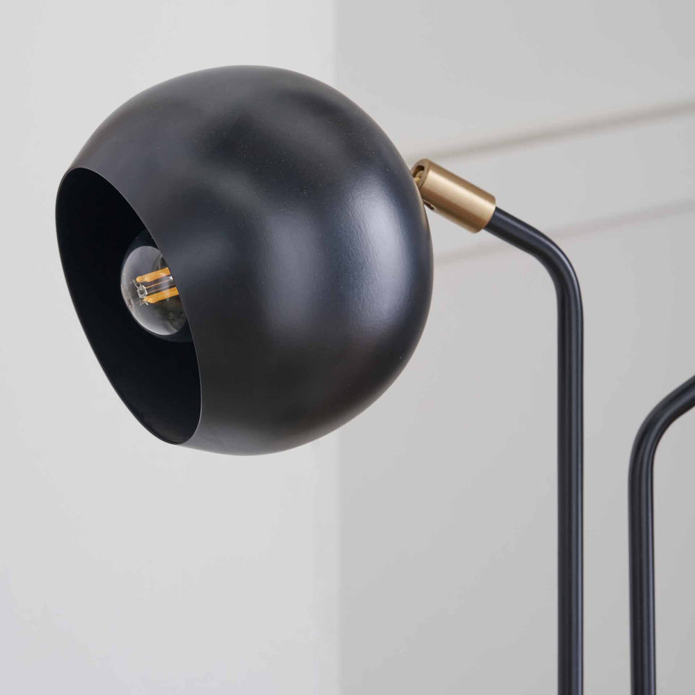 Austin Black 2 Head Table Lamp