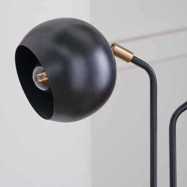 Austin Black 2 Head Table Lamp