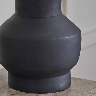 Lana Black Terracotta Table Lamp Base