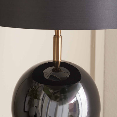 Sansa Black Enamel Table Lamp Base