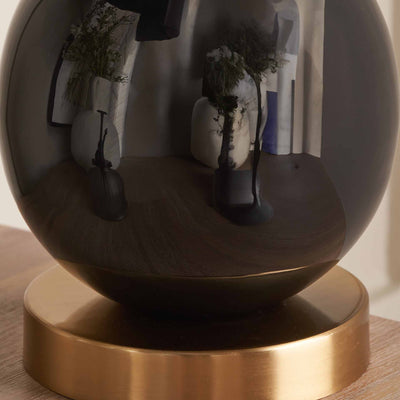Sansa Black Enamel Table Lamp Base