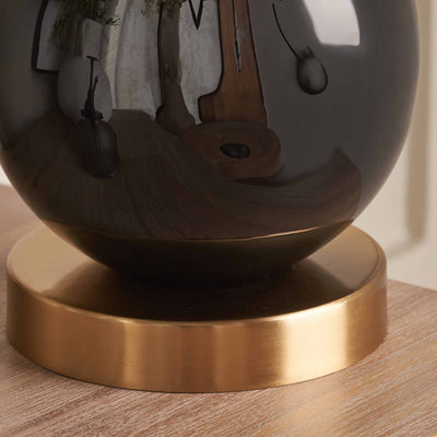 Sansa Black Enamel Table Lamp Base
