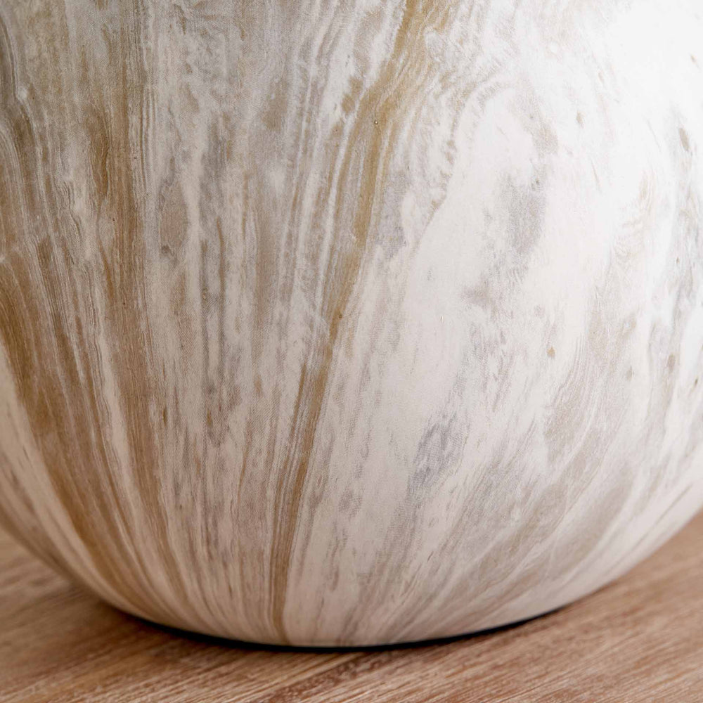 Onyx Grey Stone Effect Bedside Table Lamp Set Of 2