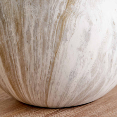 Onyx Grey Stone Effect Bedside Table Lamp Set Of 2