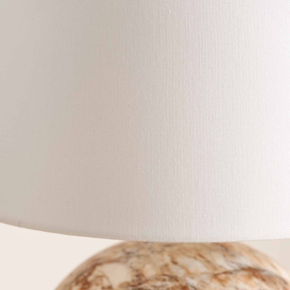 Onyx Natural Stone Effect Bedside Table Lamp Set Of 2