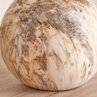 Onyx Natural Stone Effect Bedside Table Lamp Set Of 2