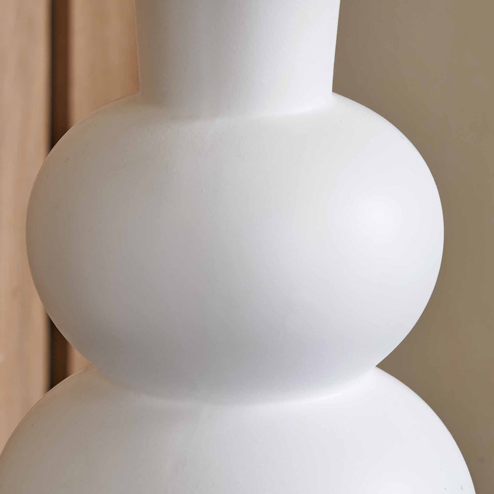 Alyza White Ceramic Bedside Table Lamp Set Of 2