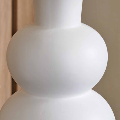 Alyza White Ceramic Bedside Table Lamp Set Of 2