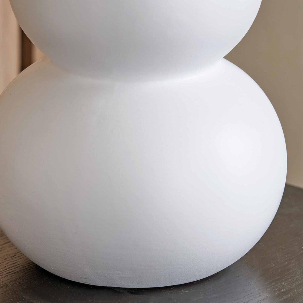 Alyza White Ceramic Bedside Table Lamp Set Of 2