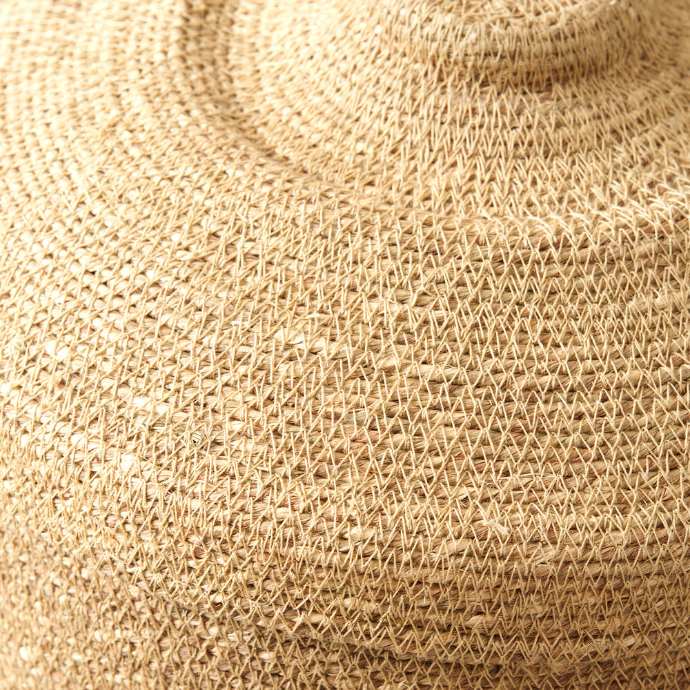 Kati Seagrass Natural Lidded Round Basket