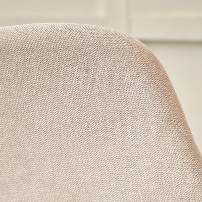 Gia Natural Chenille Lounging Chair and Footstool