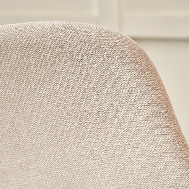 Gia Natural Chenille Lounging Chair and Footstool