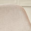 Gia Natural Chenille Lounging Chair and Footstool