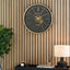 Jax Black and Champagne Gold Cog Wall Clock