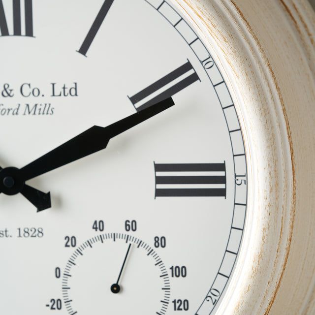 Berkley Antique Gold Indoor Outdoor Wall Clock